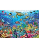 PUZZLE POISSONS MARIN ET TORTUES AU PARADIS 1000 PIECES - COLLECTION OCEAN ET CORAUX - EDUCA 19266