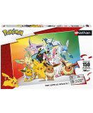 PUZZLE POKEMON FONT LA FETE : PIKACHU EVOLI VOLTALI MENTALI NOCTALI 150 PIECES - NATHAN 86030