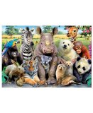 PUZZLE SELFIE DROLES D'ANIMAUX SAUVAGES 300 PIECES - PHOTO FUN & HUMOUR - EDUCA - 15908