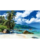 PUZZLE SEYCHELLES AU BORD DE LA PLAGE 1500 PIECES - COLLECTION PAYSAGE MER MONTAGNE - EDUCA 19564