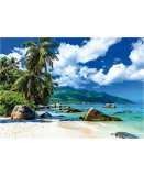 PUZZLE SEYCHELLES AU BORD DE LA PLAGE 1500 PIECES - COLLECTION PAYSAGE MER MONTAGNE - EDUCA 19564