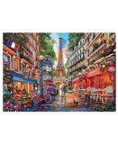 PUZZLE SOIREE ROMANTIQUE A PARIS, FRANCE 1000 PIECES - PEINTURE, ART, TABLEAU - EDUCA - 19019