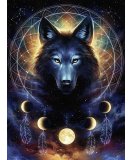 PUZZLE STAR LINE : LA LEGENDE DU LOUP NOIR - COLLECTION NEON - RAVENSBURGER - 13970