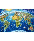 PUZZLE SYMBOLES DU MONDE 2000 PIECES - COLLECTION CARTE DU MONDE - EDUCA - 17129