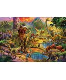 PUZZLE TERRE DES DINOSAURES 1000 PIECES - COLLECTION PREHISTOIRE - EDUCA - 17655