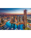 PUZZLE VILLE DE DUBAI QUARTIER DE LA MARINA 1500 PIECES - COLLECTION PAYS - CLEMENTONI - 31814