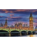 PUZZLE VILLE LONDRES : LE PARLEMENT / PALAIS DE WESTMINSTER 500 PIECES - COLLECTION MONUMENT ANGLETERRE - CLEMENTONI - 35112