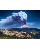 PUZZLE VOLCAN EN ERUPTION : ETNA 1000 PIECES - COLLECTION PAYSAGE D'ITALIE - CLEMENTONI 39453