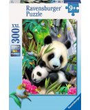 PUZZLE XXL BEBE PANDA ET PANDA DANS LA FORET 300 PIECES - RAVENSBURGER - ANIMAUX FORET - 130658