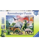 PUZZLE XXL LE MONDE DES DINOSAURES 100 PIECES - RAVENSBURGER - 10957