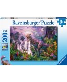 PUZZLE XXL LE PAYS DES DINOSAURES T-REX ET PTERODACTYLE - 200 PIECES - RAVENSBURGER - 128921