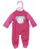 PYJAMA ROSE AVEC DES PETITES ETOILES ET UN ELEPHANT DOLLY MOSA - HABIT POUPEE 30-36 CM - ZAPF CREATION (ZA34******ancienne annonce nouvelle taille*****)