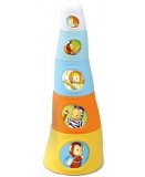 PYRAMIDE HAPPY TOWER COTOONS - SMOBY - 211127 - JOUET A EMPILER