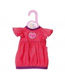 ROBE A RAYURES ROSE ET ROUGE DOLLY MOSA - HABIT POUPEE 30-36 CM - ZAPF CREATION ZA11