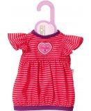 ROBE A RAYURES ROSE ET ROUGE DOLLY MOSA - HABIT POUPEE 38-46 CM - ZAPF CREATION - ZA10