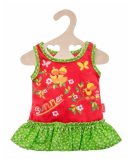 ROBE D'ETE A VOLANTS SUMMER 28/35 CM - HELESS - HABIT POUPON (46)