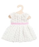 ROBE DE CEREMONIE BLANCHE 28/35 CM - HELESS - HABIT POUPON (40)