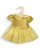 ROBE DE SOIREE DOREE A PAILLETTES 35/45 CM - HELESS - HABIT POUPON (43)