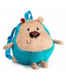 SAC A DOS DOUX PELUCHE OURS CESAR - LILLIPUTIENS - 84404 - BAGAGERIE ENFANT