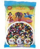 SACHET DE 3000 PERLES A REPASSER HAMA MIDI COULEURS ASSORTIES - LOISIRS CREATIFS - 201-67