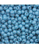 SACHET DE 500G DE PERLES DE ROCAILLES BLEU CYAN OPAQUE - 045