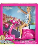 SCOOTER + POUPEES BARBIE + CASQUE - MATTEL - GBK85