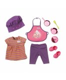 SET CUISINIER BABY BORN : TABLIER ET TOQUE - HABIT POUPEE 43 CM - ZAPF CREATION