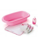 SET DE BAIN POUR POUPEE - BAIGNOIRE ET ACCESSOIRES - TRUDI - 64228