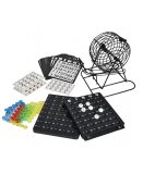 SET LOTO BINGO AVEC BOULIER SPHERE METAL 75 BOULES - JEU TRADITIONNEL - HASARD