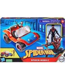 SPIDERMAN : VOITURE SPIDER-MOBILE + MILES MORALES - FIGURINE ARTICULEE - VEHICULE - SPIDER-MAN - HASBRO - F56220