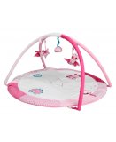 TAPIS D'EVEIL ROND POLLIE ROSE - TAPIS BEBE AVEC ARCHES - TIAMO