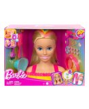 TETE A COIFFER BARBIE BLONDE MECHES ARC EN CIEL 22 PIECES - COLOR REVEAL - MATTEL