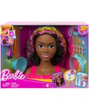 TETE A COIFFER METISSE NOIRE BARBIE MECHES ARC EN CIEL 22 PIECES - COLOR REVEAL - MATTEL