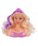 TETE A COIFFER PRINCESSE SIRENE 18 CM BLONDE - STYLING HEAD - POUPEE, COIFFURE
