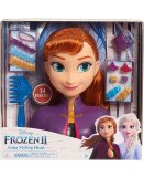 TETE A COIFFER REINE DES NEIGES : ANNA - 14 PIECES - MATTEL - POUPEE