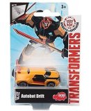 TRANSFORMERS : AUTOBOT DRIFT - VEHICULE MINIATURE METAL JAUNE - VOITURE - HASBRO