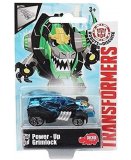 TRANSFORMERS : POWER UP GRIMLOCK - VEHICULE MINIATURE METAL ORANGE ET BLEU - VOITURE - HASBRO