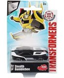 TRANSFORMERS : STEALTH BUMBLEBEE - VEHICULE MINIATURE METAL NOIR ET BLANC - VOITURE - HASBRO