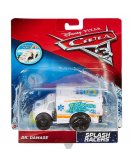 VEHICULE CARS 3 VEHICULE NAGEUR - DR DAMAGE AMBULANCE BLANCHE - VOITURE MINIATURE - MATTEL - DXW12