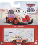 VEHICULE CARS KELLY BEAMBRIGHT - VOITURE MINIATURE JAUNE ET BLANCHE - MATTEL - HKY31