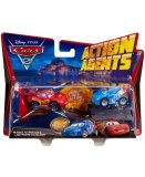 VEHICULES CARS 2 ACTION AGENT + PROPULSEUR - RAOUL CAROULE ET MCQUEEN - MATTEL - V8651