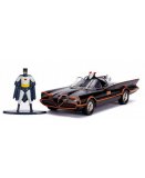 VOITURE CLASSIC TV SERIES BATMOBILE + BATMAN - DC - VOITURE 1/32 + FIGURINE - VEHICULE EN METAL - JADA