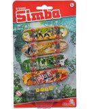 X-TREME - COFFRET 4 MINI DECK SKATES - MINI SKATE A DOIGT 90 MM - SIMBA