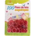 100 PIONS MAGNETIQUES ROUGE - LOTOQUINE - ACCESSOIRE LOTO