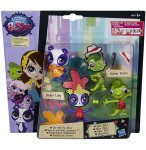 2 PETSHOP A CUSTOMISER PANDA PENNY LING + VINNIE TERRIO LE LEZARD - QUE LE SPECTACLE COMMENCE - HASBRO - A8534