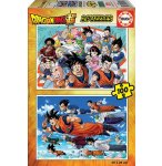 2 PUZZLES :DRAGON BALL Z : VEGETA - SON GOKU - SON GOTEN 100 PIECES - COLLECTION DESSINS ANIMES EDUCA 18214