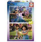 2 PUZZLES ENCANTO DISNEY : BIENVENUE A ENCANTO 2 X 100 PIECES - DESSIN ANIME - EDUCA - 19201