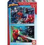 2 PUZZLES SPIDERMAN 100 PIECES - SUPER HEROS MARVEL SPIDER-MAN EDUCA 18101