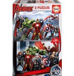 2 PUZZLES SUPER HEROS AVENGERS 100 PIECES - EDUCA - 15771