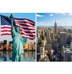 2 PUZZLES VILLE DE NEW-YORK AU ETAT-UNIS 500 PIECES - COLLECTION MONUMENT AMERICAIN - RAVENSBURGER - 172894